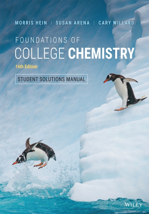 Cover image for book Foundations of College Chemistry, Student Solutions Manual