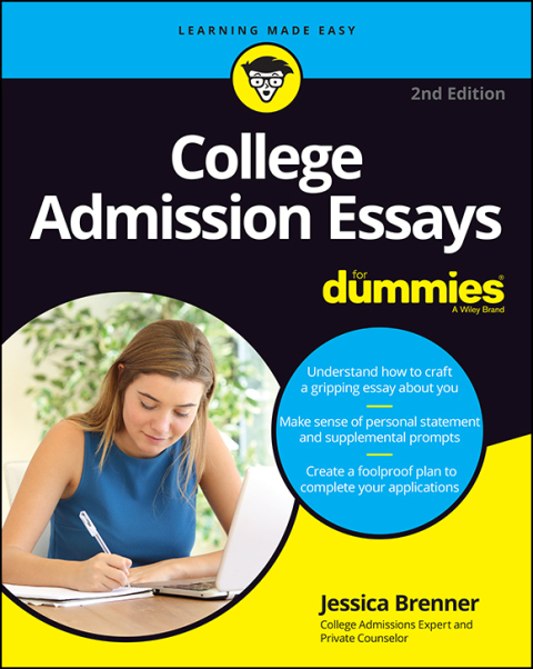 Cover image for book College Admission Essays For Dummies