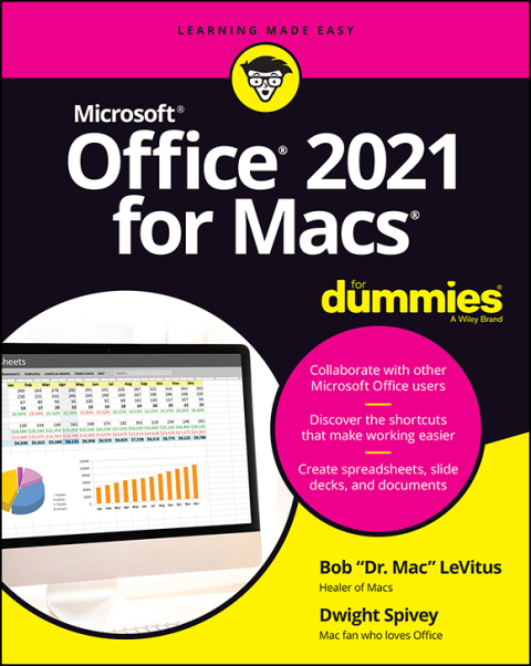 Cover image for book Office 2021 for Macs For Dummies
