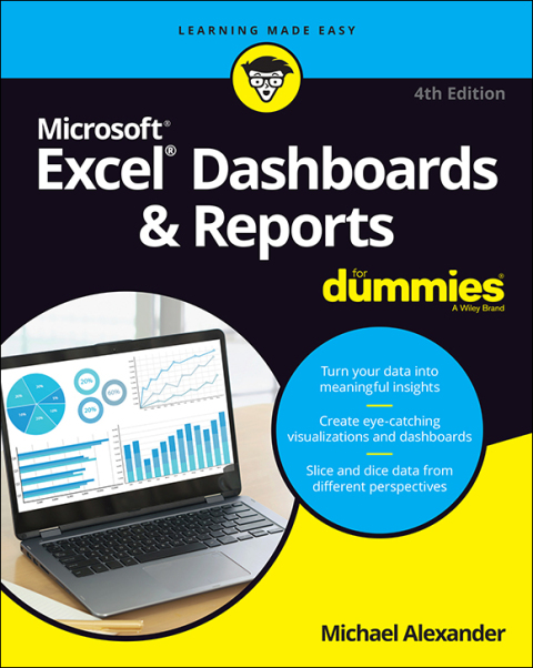 Cover image for book Excel Dashboards & Reports For Dummies, 4th Edition