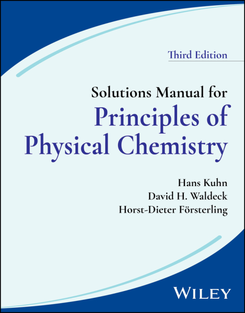 Cover image for book Solutions Manual for Principles of Physical Chemistry
