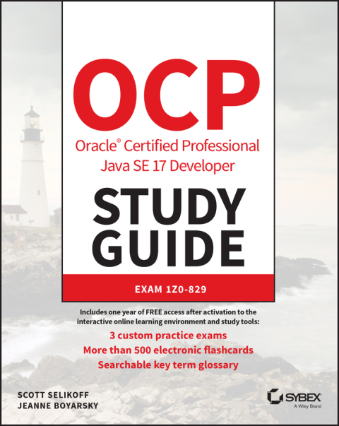 Cover image for book OCP Oracle Certified Professional Java SE 17 Developer Study Guide