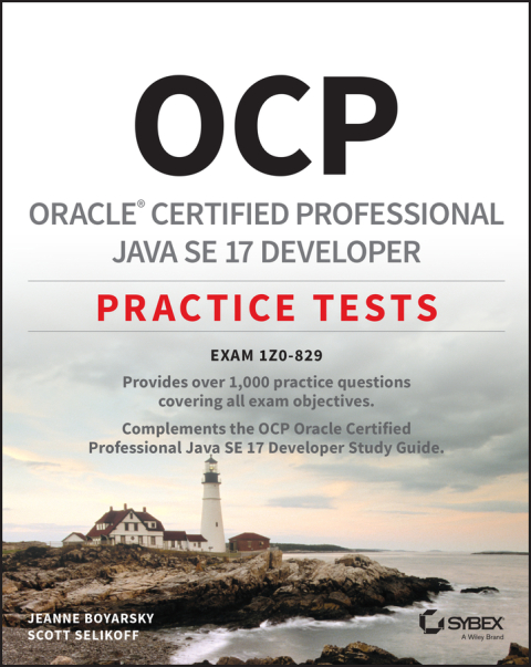 Cover image for book OCP Oracle Certified Professional Java SE 17 Developer Practice Tests