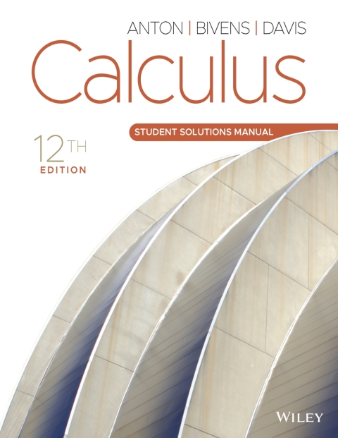 Calculus, Student Solutions Manual 