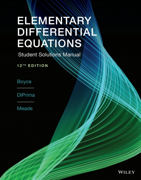 Cover image for book Elementary Differential Equations, Student Solutions Manual