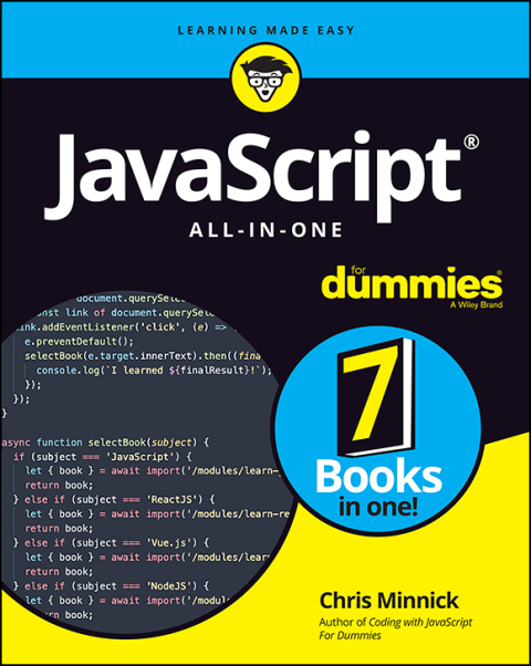 Cover image for book JavaScript All-in-One For Dummies