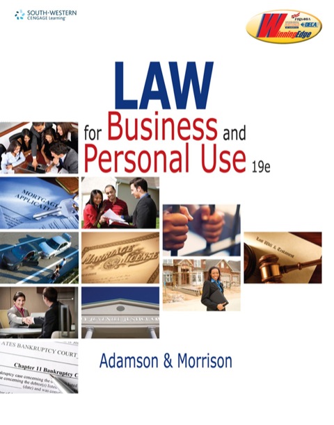 Cover image for book Law for Business and Personal Use