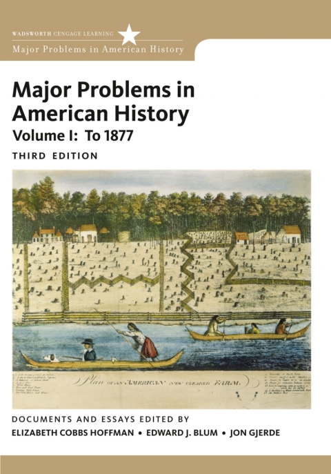 Cover image for book Major Problems in American History, Volume I