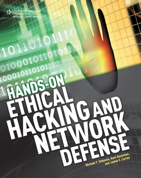 Cover image for book Hands-On Ethical Hacking and Network Defense