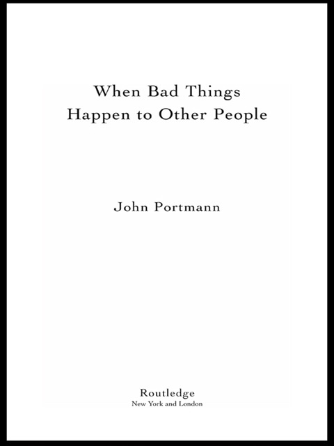 Cover image for book When Bad Things Happen to Other People