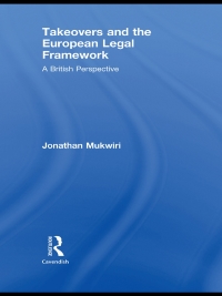 Cover image: Takeovers and the European Legal Framework 1st edition 9780415631563