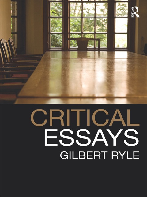 Cover image for book Critical Essays