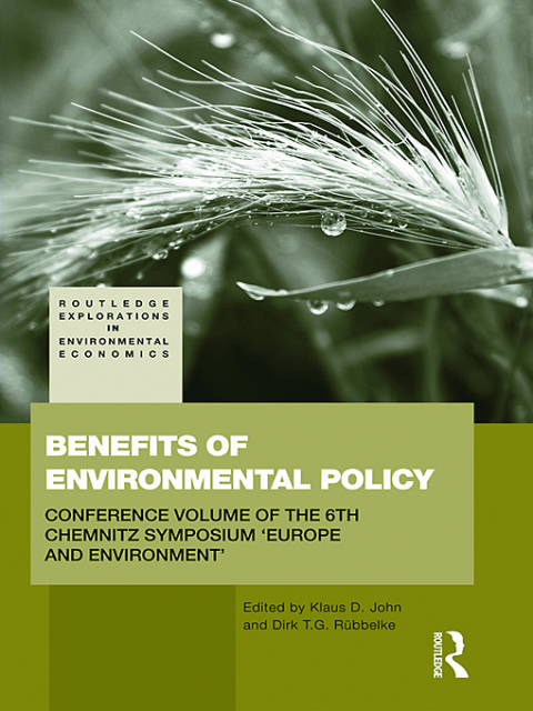 Cover image for book Benefits of Environmental Policy