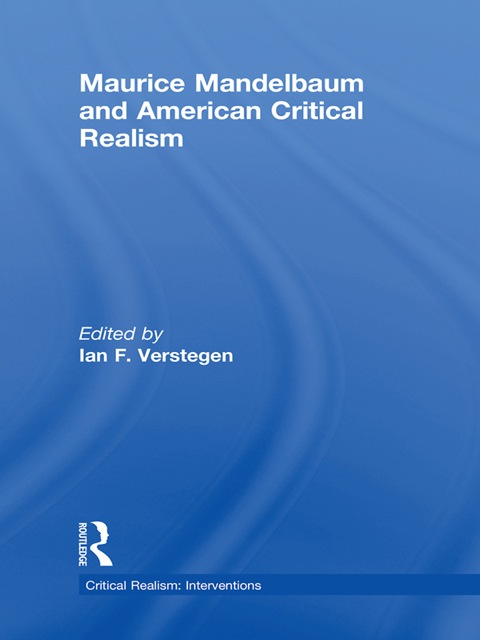 Cover image for book Maurice Mandelbaum and American Critical Realism