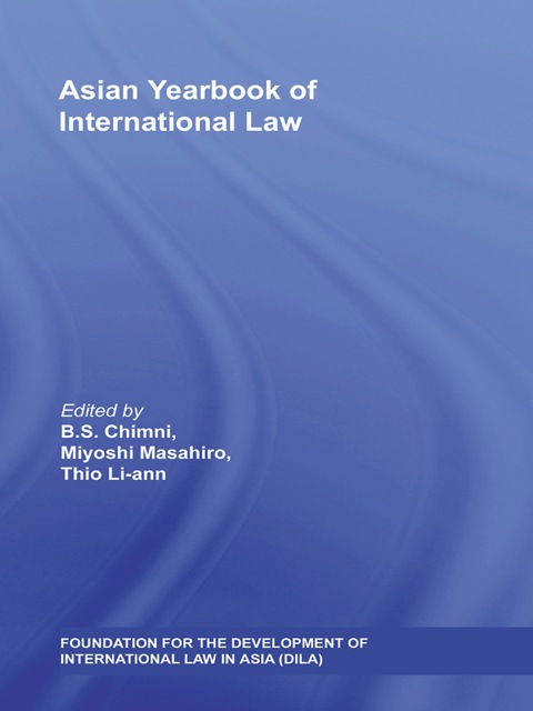 Cover image for book Asian Yearbook of International Law