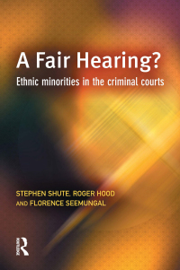 Cover image: A Fair Hearing? 1st edition 9781138861442