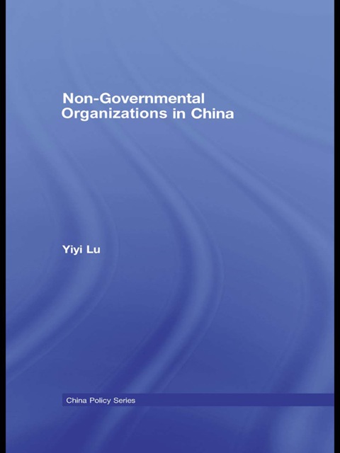 Cover image for book Non-Governmental Organisations in China