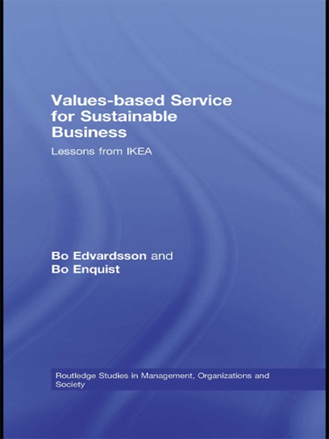 Cover image for book Values-based Service for Sustainable Business