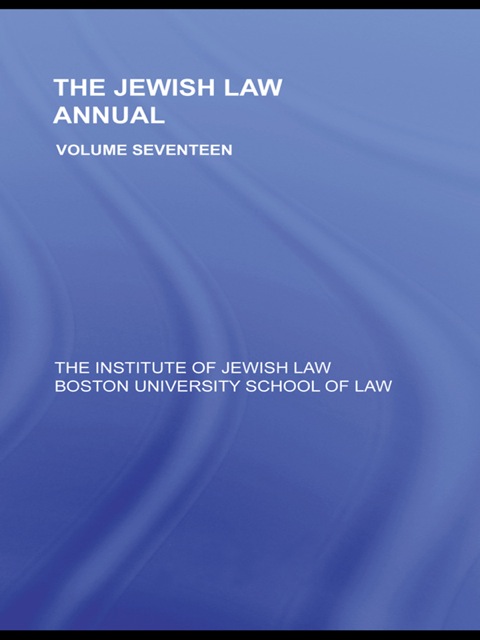 Cover image for book The Jewish Law Annual Volume 17