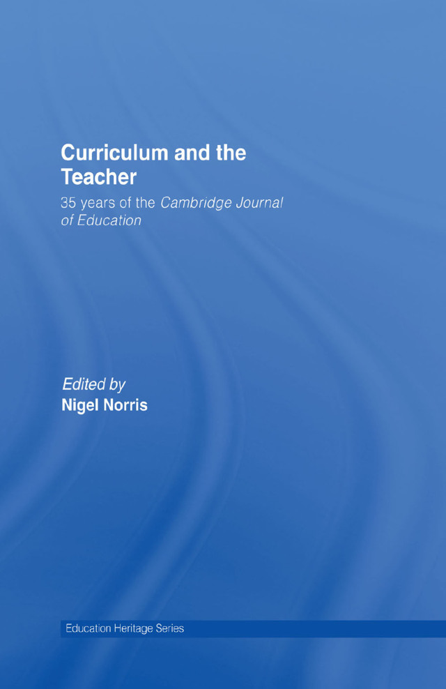 Curriculum and the Teacher