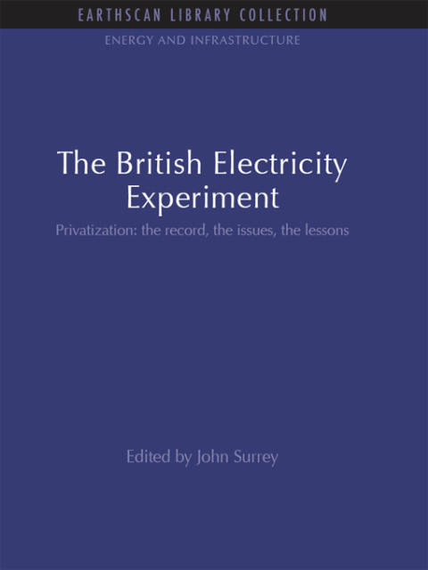 Cover image for book The British Electricity Experiment