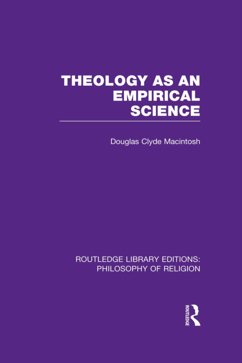 Cover image for book Theology as an Empirical Science