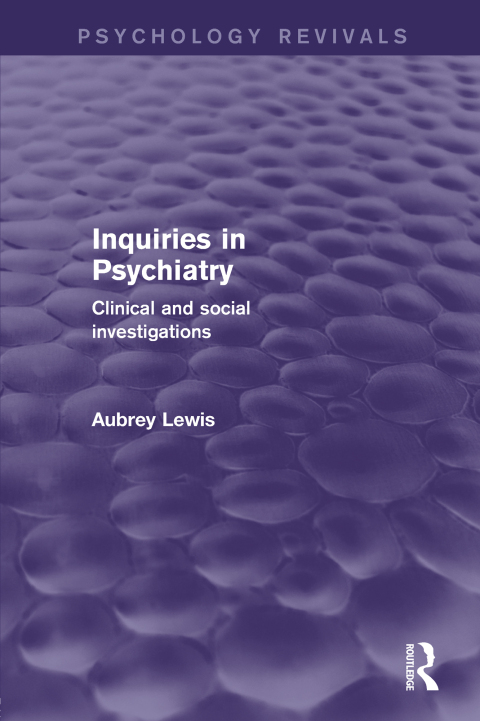 Cover image for book Inquiries in Psychiatry