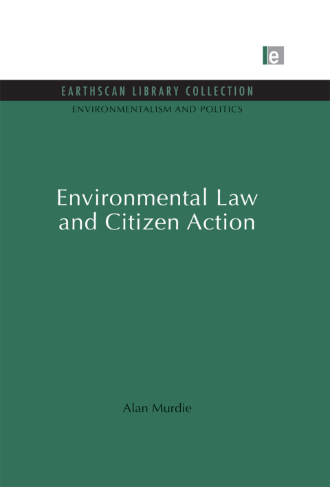 Cover image for book Environmental Law and Citizen Action