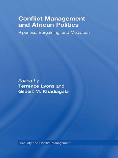 Cover image for book Conflict Management and African Politics