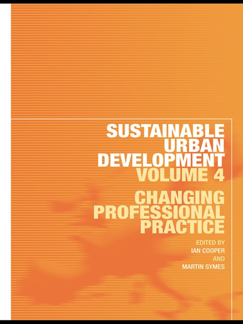 Cover image for book Sustainable Urban Development Volume 4