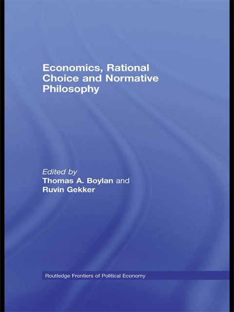 Cover image for book Economics, Rational Choice and Normative Philosophy