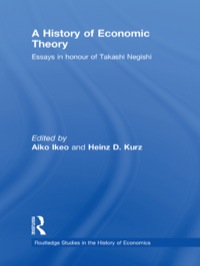 Cover image: A History of Economic Theory 1st edition 9780415433044