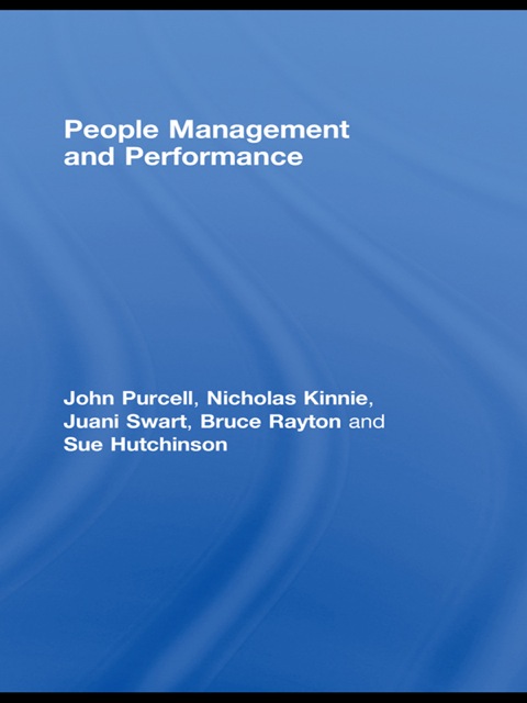 People Management and Performance 