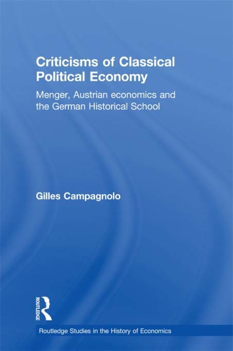 Cover image for book Criticisms of Classical Political Economy