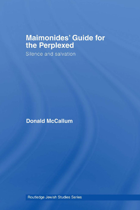 Cover image for book Maimonides' Guide for the Perplexed