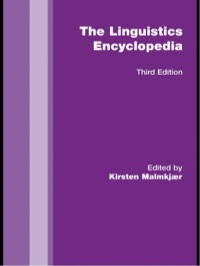 صورة الغلاف: The Routledge Linguistics Encyclopedia 3rd edition 9780415421041