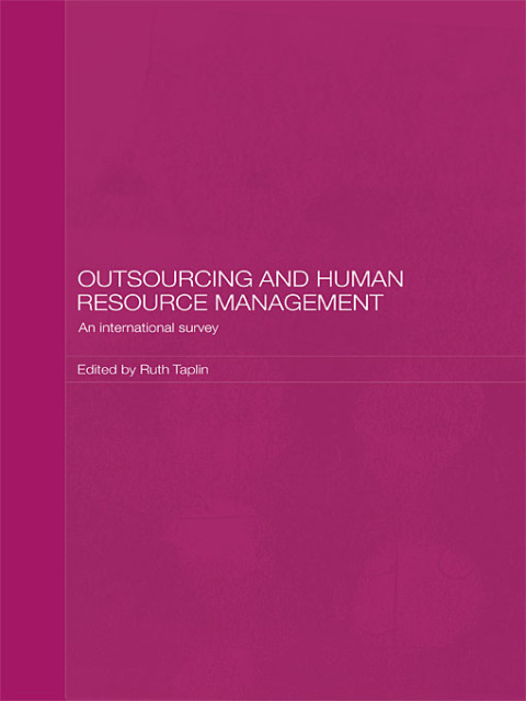 Cover image for book Outsourcing and Human Resource Management