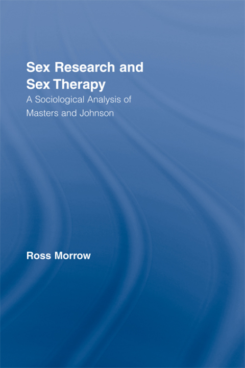 Cover image for book Sex Research and Sex Therapy