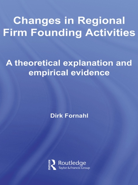 Cover image for book Changes in Regional Firm Founding Activities