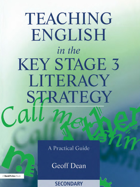 Cover image for book Teaching English in the Key Stage 3 Literacy Strategy