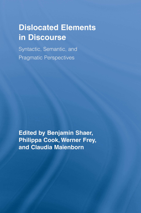 Cover image for book Dislocated Elements in Discourse
