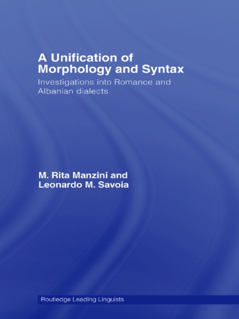 Cover image for book A Unification of Morphology and Syntax