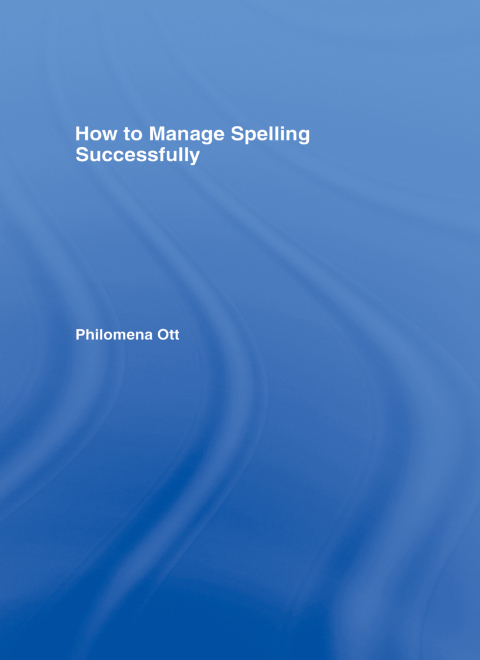 Cover image for book How to Manage Spelling Successfully