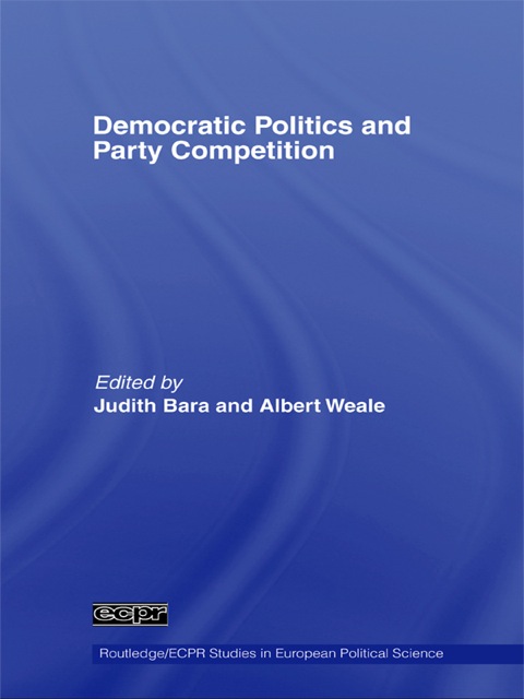 Cover image for book Democratic Politics and Party Competition