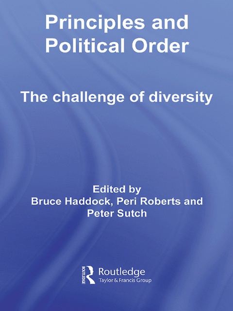 Cover image for book Principles and Political Order