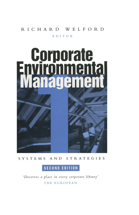 Cover image for book Corporate Environmental Management 1