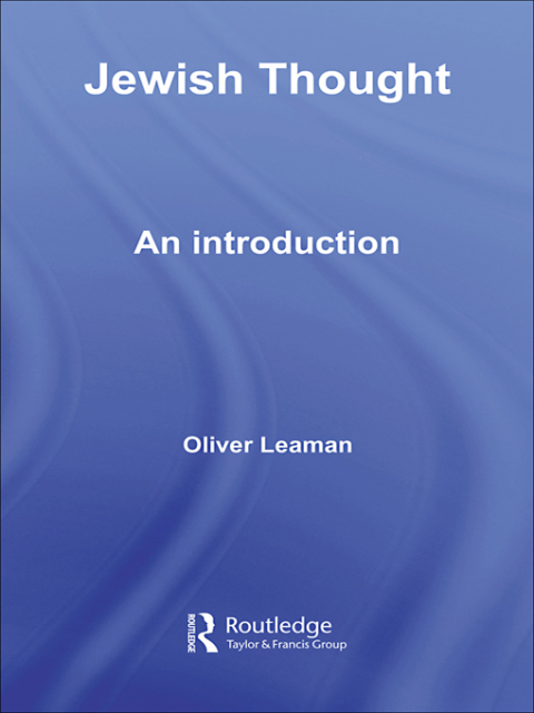 Cover image for book Jewish Thought