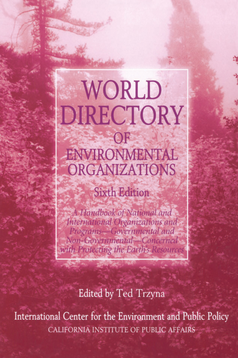 Cover image for book World Directory of Environmental Organizations
