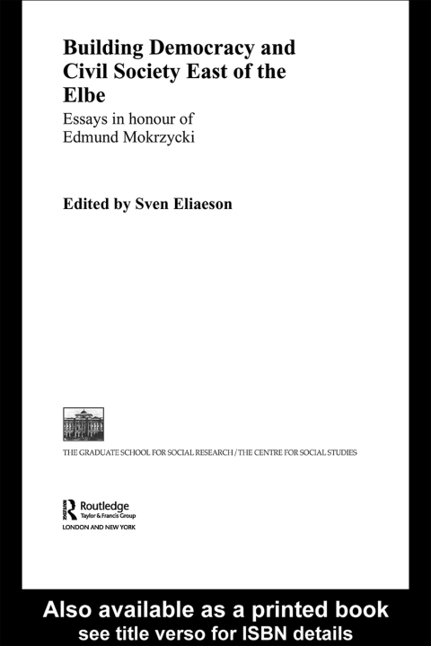 Cover image for book Building Democracy and Civil Society East of the Elbe