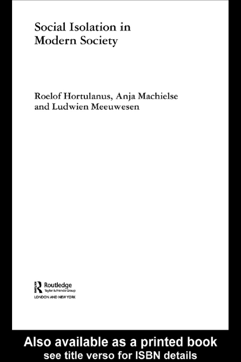 Cover image for book Social Isolation in Modern Society
